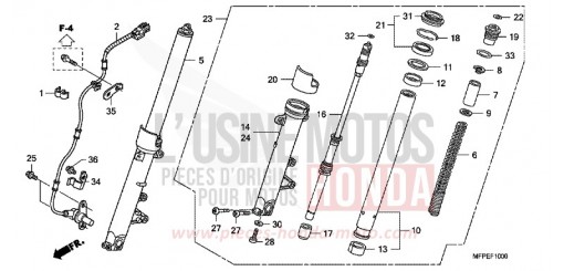 GABEL, VORNE CB1300SAA de 2010